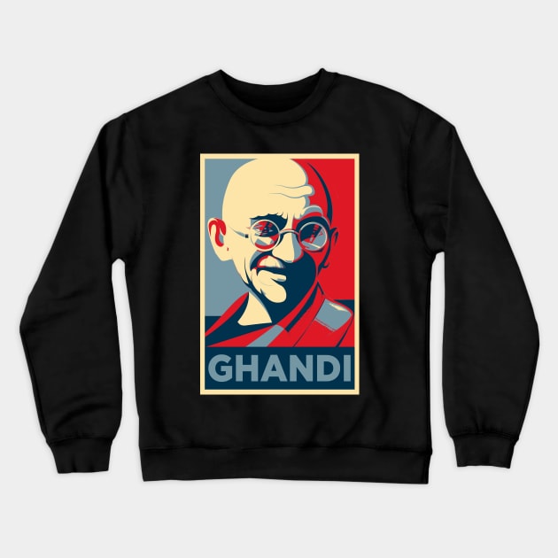 Mahatma Gandhi Crewneck Sweatshirt by TEEVEETEES